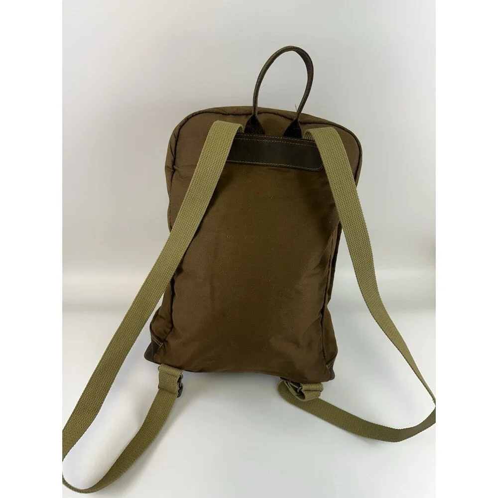 Duck Head Expedition Backpack Cotton Quality Leather Brown Large Zip Flap Clasp